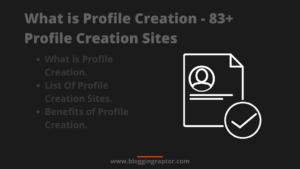 what is profile creation, profile creation, list of profile creation sites, list of profile building sites,