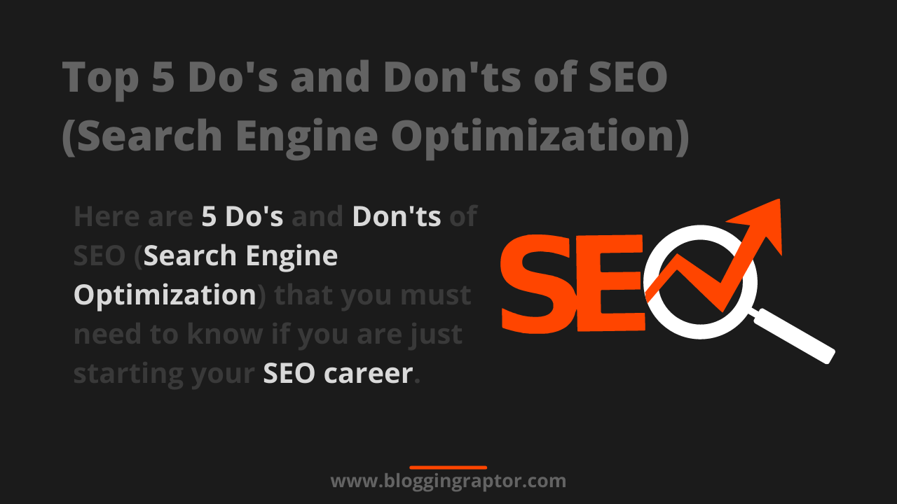 dos and donts of seo
