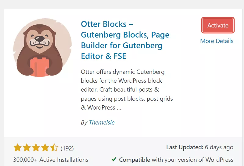 activate-otter-blocks-plugin