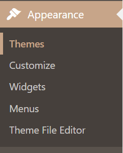 wordpress-dashboard-appearance-tab