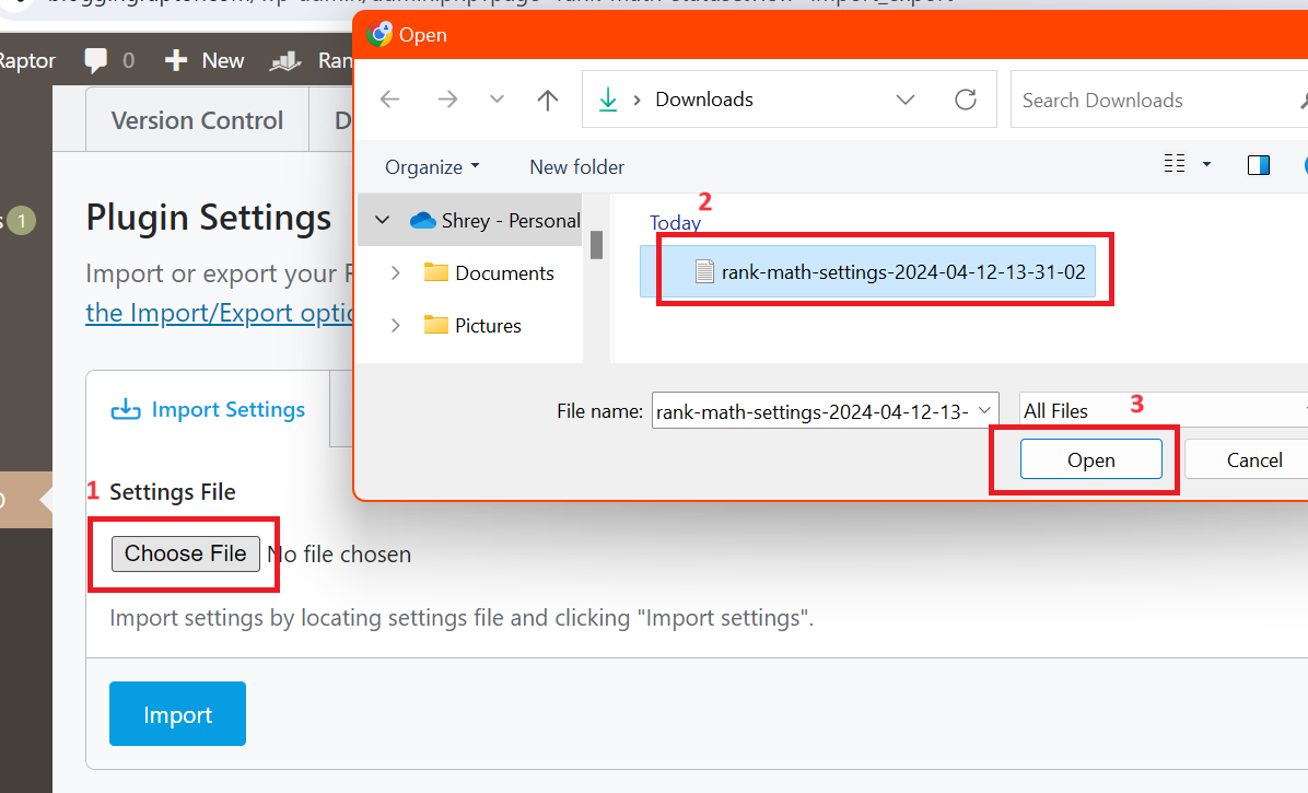 How to Export/Import Rank Math SEO Settings to Another Website ...
